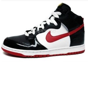 Nike Dunk High "Patent Toe Bred"